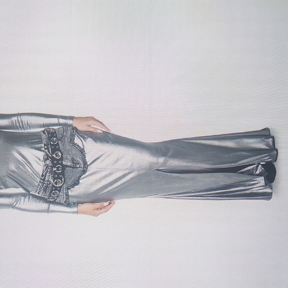 Denim Maxi Skirt - Picture 1 of 4